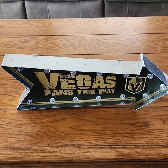Light up "Vegas Fans this way sign" by FOCO. - Picture 6 of 7